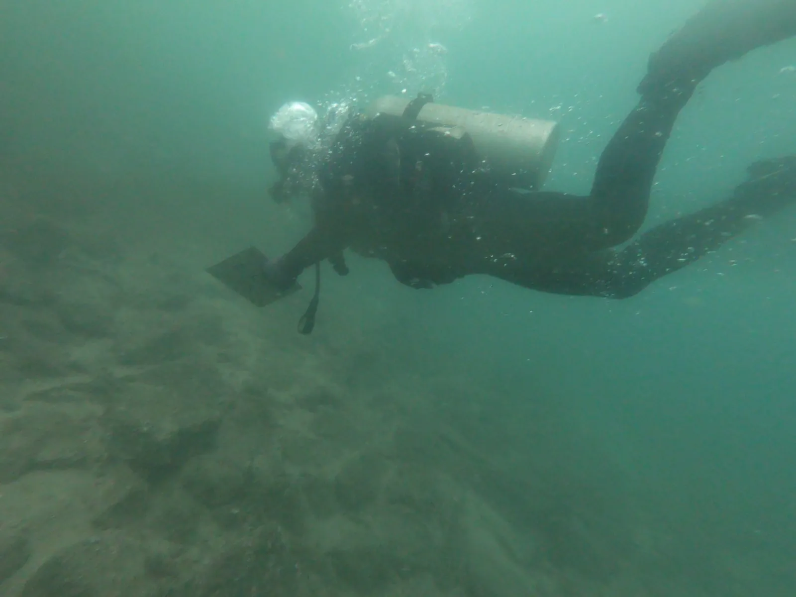 Inspection sous-marine par scaphandrier